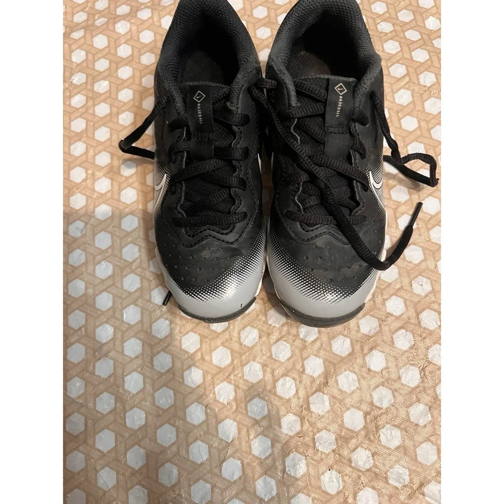 Baseball Cleats Black White Nike Diamond Size 13C